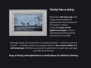 a poem with a picture of a painting at Husly Reine - your home with Reinebringen view in Reine