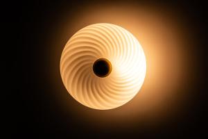 a large white object with a hole in the middle at Luksusowy Apartament W Centrum Gdańska in Gdańsk