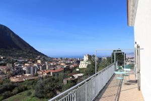 a view of a city from a balcony at Gragnano in in Gragnano