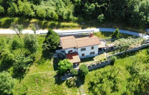 an aerial view of a house in a field at Apple & Pear in Ročinj