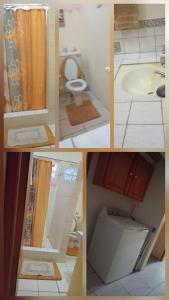 a collage of different pictures of a bathroom at Mars Place in Saint Georgeʼs