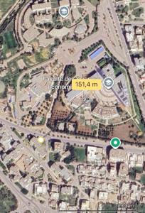 a map of a city with buildings and attractions at Maison Fatima in Mahdia +4 photos