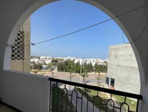 a view from the balcony of a building at Maison Fatima in Mahdia