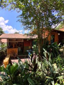 a house with a lot of plants in front of it at Pátio FlorAção in Igatu