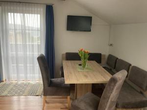TV a/nebo společenská místnost v ubytování Pension Winter