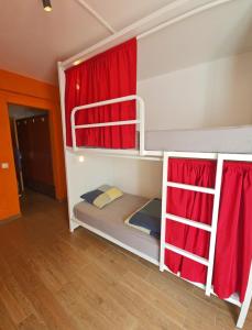 Postelja oz. postelje v sobi nastanitve Cloud 9 Hostel