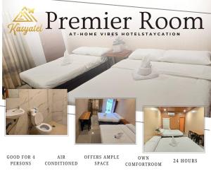 a collage of pictures of a hotel room at Kasyatel in Impasugong