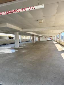 an empty parking lot in an empty parking garage at Wild Dunes Inn in Ocean City