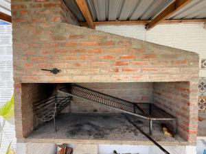 a brick oven with a staircase in it at Rincón de Juanita in Rivera