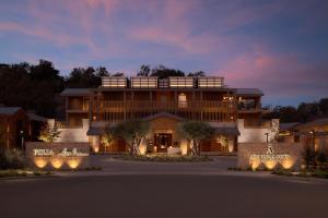 a large building with lights in front of it at Appellation Healdsburg in Healdsburg