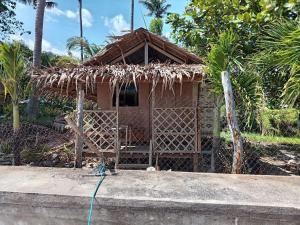 a small house with a straw roof at RENDER VOUS A'l MER in Puerto Princesa City