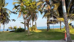 a group of palm trees on the beach at Hi2 Cha-Am in Cha Am
