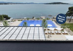 a view of a swimming pool at a resort at Villas Arausana & Antonina in Vodice