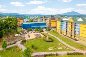 an aerial view of a park with buildings at The Resort at Governor's Crossing in Pigeon Forge