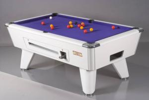 a pool table with a purple top on top at VEGAS Motel in Kigali