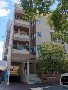 a tall building with stairs in front of it at Amelia 2-1 in Villa Carlos Paz