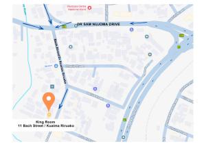a map of the miami street median radius at Windhoek King Room Near City Centre, Windhoek in Windhoek +2 photos