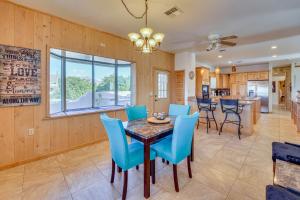 a dining room and kitchen with a table and chairs at Private Hot Tub & Epic Views in Superstition Mtns! in Apache Junction