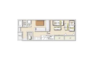 a floor plan of a condo at fuu in Fukuoka