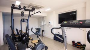Fitness centrum a/nebo fitness zařízení v ubytování Mais Hotel Aeroporto Salvador
