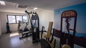 Fitness centrum a/nebo fitness zařízení v ubytování Mais Hotel Aeroporto Salvador