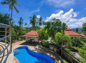 an image of a villa with a swimming pool at 4 Bedroom Sea View Villa TG48 on Beach Front Resort SDV288-By Samui Dream Villas in Thong Son Beach