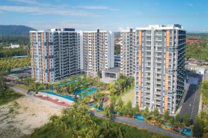 an aerial view of a city with tall buildings at Timurbay Residences in Kuantan +22 photos