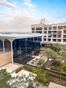 an aerial view of a building at Kempinski Hotel Muscat in Muscat