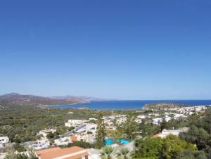 a view of the ocean from the apartment at Elpida Village in Istro