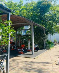 a pavilion with at Welcome2 in Kobuleti