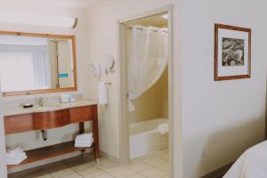 a bathroom with a tub and a sink and a shower at Hampton Inn & Suites Green River in Green River +26 photos