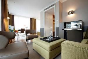 Posezení v ubytování Romantik Hotel Das Lindner