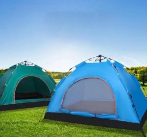 two tents on the grass in a field at مبيت في الصحراء in Tunis