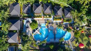an aerial view of a resort with a swimming pool at Gamboa's Orchard Malilipot Albay in Malilipot
