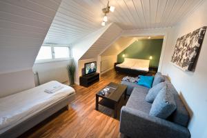 Postel nebo postele na pokoji v ubytování Hotell Gamla Staden