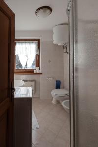 a bathroom with a toilet and a sink at Case Gran Paradiso Rhemes Notre Dame in Rhêmes-Notre-Dame +30 photos