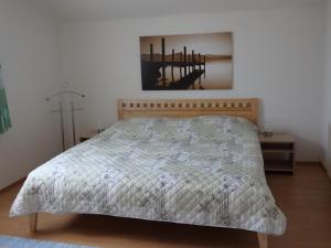 Postel nebo postele na pokoji v ubytování Ferienwohnung Piontek