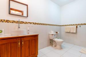 a bathroom with a sink and a toilet at Kevin Kondos in Bocas Town +15 photos
