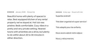 a screenshot of a page of a document with a list of objects at Le Kouzy - Spa, Foosball, Pool table, Game Room in Sainte-Lucie-de-Doncaster +45 photos