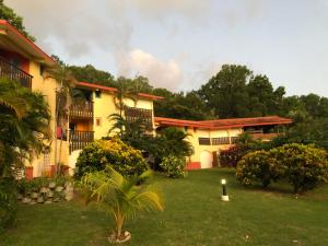 a house with a yard in front of it at Ti' Cocon Caritan in Sainte-Anne