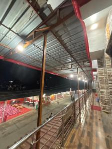 a view from the second floor of a building at Ambe hotel purnagiri in Tanakpur