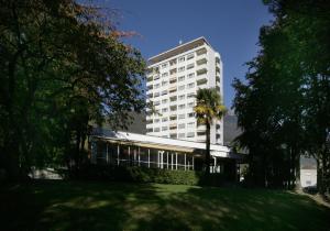 El edificio en el que está el hotel