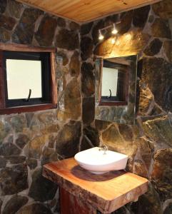 Koupelna v ubytování Reserva los Bollenes