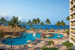 an aerial view of a resort with a swimming pool at Sunscape Puerto Vallarta Resort in Puerto Vallarta