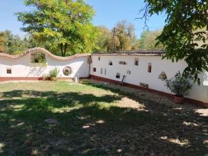 an exterior view of a building with a yard at Fótos Vendégház in Tiszaderzs +22 photos