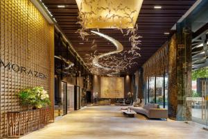 a view of the lobby of the morgan hotel at MORAZEN Surabaya in Surabaya