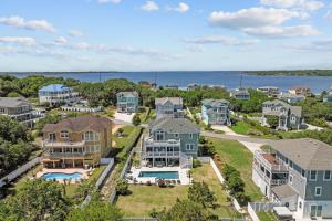 an aerial view of a residential neighborhood with houses at 4919 - The Leonardo in Kitty Hawk