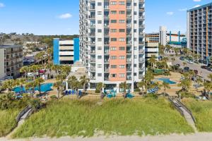 an aerial view of a large apartment building at The Palace Resort #1114 in Myrtle Beach