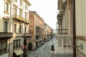 a view of a city street with buildings at Casa della Contessa Art Guest House in Turin
