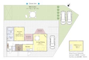 a floor plan of a restaurant at Natural Ocean in Nojimaesaki in Awaji